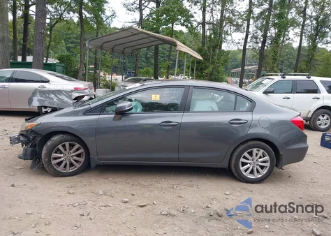 2012 Honda Civic Ex-L from USA, damaged, VIN 2HGFB2F92CH551831